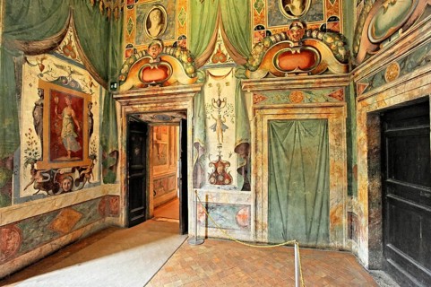Stanza della Gloria, Hall of Fame, Roman Mannerist frescoes, Villa d'Este residential palace,