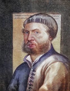 Hans Holbein the Younger, 1497, 1543, a German painter, coloured wood engraving, reproduction from
