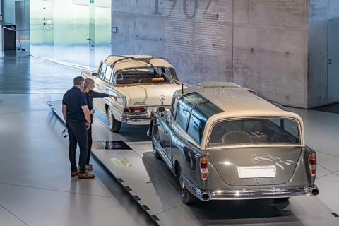 Mercedes-Benz 300 test vehicle from 1960, a one-off from the testing department. Data transmission