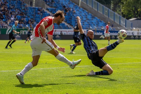 Waldhof Mannheim v FC Emmen, Netherlands (last test match in front of the start of the new season)