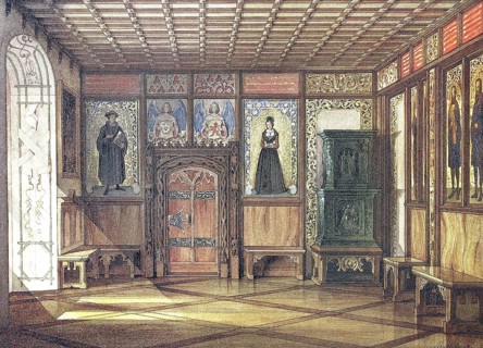 Luther memorial room in the Veste Coburg in 1845, Coburg, Upper Franconia, Bavaria, Germany,