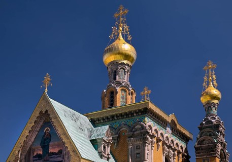 Russian Chapel, Mathildenhöhe, UNESCO World Heritage Site, Darmstadt, Hesse, Germany