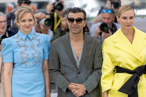 Cannes, France - 16.5.2024: Laura Tonke, Fatih Akin, Diane Kruger, during the AMRUM Photocall at