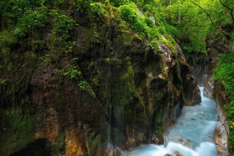 Magical Wimbach Gorge in Ramsau in Berchtesgadener Land