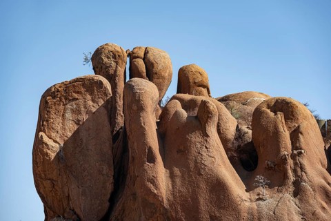 Rock formation, Pontok Mountains, Great Spitzkoppe, Spitzkoppe, Great Spitzkoppe Nature Reserve,