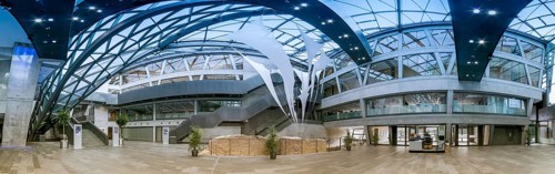 Darmstadtium Congress Centre Panorama Inside Darmstadt Germany