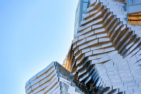 LUMA cultural centre, detail, architect Frank Gehry, Arles, France
