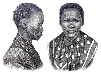 Types of the Ottentots. Collective term for the Khoikhoi family of peoples living in present-day