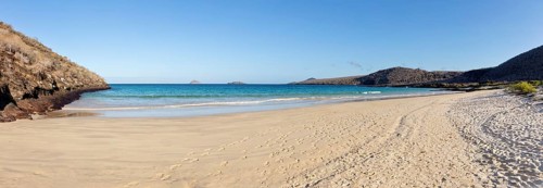 Beach, bay, Cormorant Point, Galapagos, Ecuador