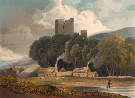 Thirlwall Castle, ruined 12th century castle near the village of Greenhead, about 32 km west of