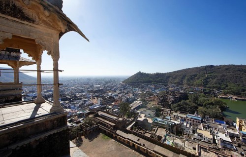 City view Bundi from Garh Palace or Rajput Palace, Bundi, Rajasthan, India