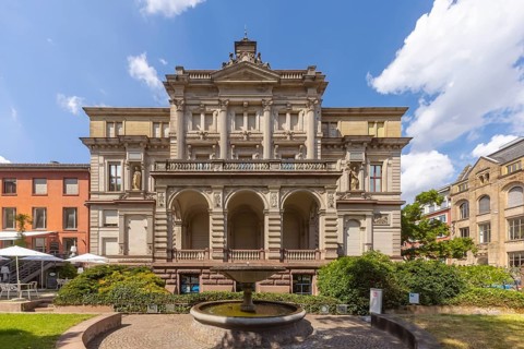 Prinzenpalais, exterior view with ornate façade. Karlsruhe, Baden-Württemberg, Germany