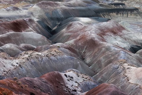 Colorful deposits of the Chinle Formation exposed at Little Painted Desert County Park near