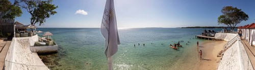 Beach, Panorama, Bora Bora, Rosario Islands, Colombia