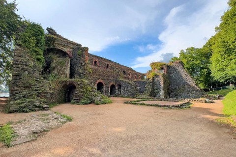 Ruins of the imperial palace of Emperor Frederick I Barbarossa, built in the Middle Ages around
