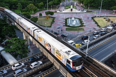 Lumphini Park BTS Skytrain, Bangkok, Thailand