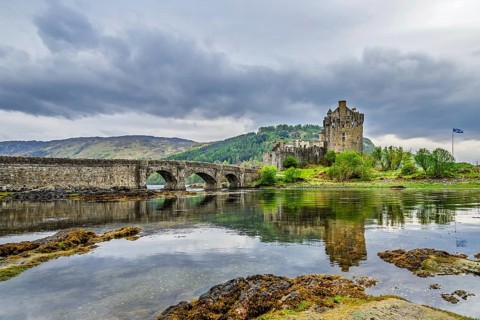 Eilean Donan Castle, Loch Duich, Isle of Skye, Highlands, Scotland, UK