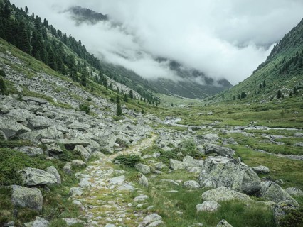 Historical sower's path along which Holocaust survivors travelled from Austria to Italy in 1947 in