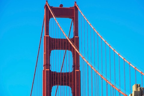 View of Golden Gate Bridge, San Francisco, California, USA