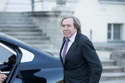 Günter Netzer (former German footballer) arriving at the festive dinner to mark the 60th