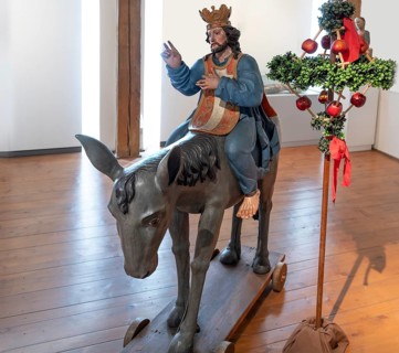 Baroque palm donkey, around 1700, Museum im Kornhaus, Hauptstr. 40, Bad forest lake,