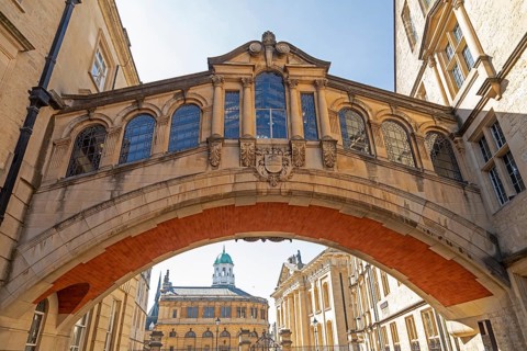 Hertford Bridge, Bridge of Sighs, Sheldonian theatre, Oxford, England, Great Britain