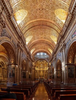 Iglesia la Compañía, Quito, Ecuador