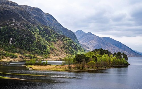 Loch Shiel, Glenfinnan Viaduct, River Finnan, West Highland, Scotland, United Kingdom