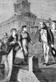 Princess Caroline of Brunswick lands in Greenwich, London, on Easter Sunday, 5 April 1795, in front