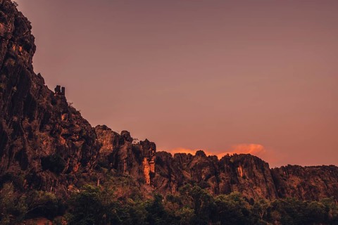 Special light atmosphere in the outback at Windjana Gorge National Park in Australia