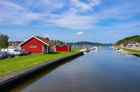Maritime living and harbour ambience in the village of Henan on Orust, Bohuslän, Västra Götalands