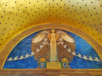 Mosaic entitled The Goddess of Love by Friedrich Wilhelm Kleukens in the Wedding Tower,