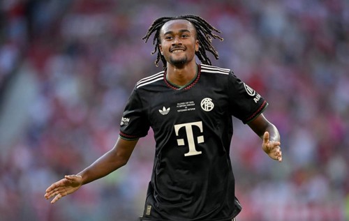 Goal celebration Jonah Daniel Kusi-Asare Bayern Munich FCB (41) Telekom Cup Allianz Arena, Munich,