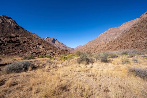 Tsisab Gorge, White Lady Trail, desert landscape, Brandberg, Erongo, Damaraland, Namibia
