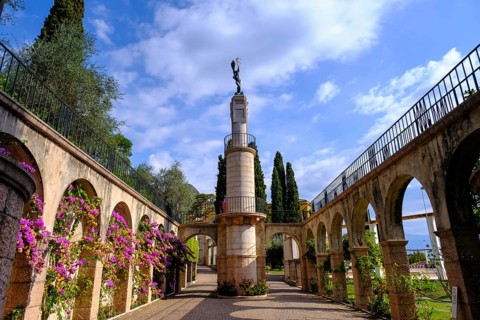 Il pilo del Piave, Vittoriale degli Italiani, Gabriele D'Annunzio's house and garden, Gardone