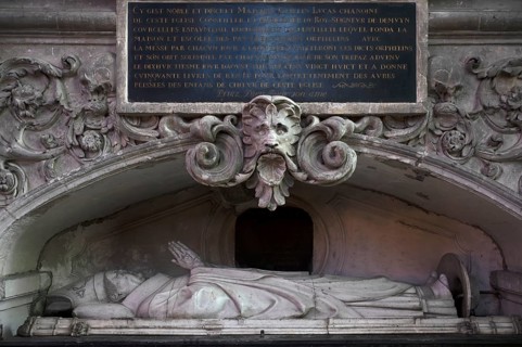 Interior view, tomb of Cardinal Jean de la Grange, Cathédrale Notre-Dame d'Amiens, Amiens, Somme,