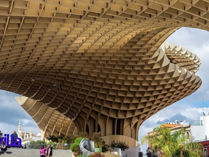 Setas de Seville, mushroom-shaped wooden platform, Seville, Andalusia, Spain