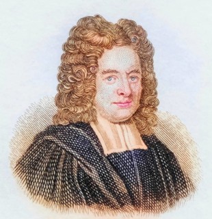 Humphrey Prideaux, 1648 To 1724. English theologian and orientalist, coloured woodcut from Crabbe's