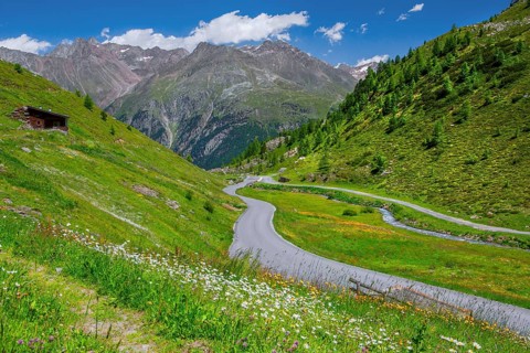 Ötztal Glacier Road, Sölden, Ötztal, Ötztal Alps, Tyrol, Austria