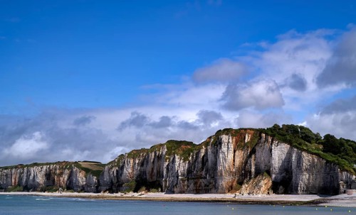 Cliff, cliffs, coastal landscape, rock formation, Yport, chalk cliffs, alabaster coast, La Côte