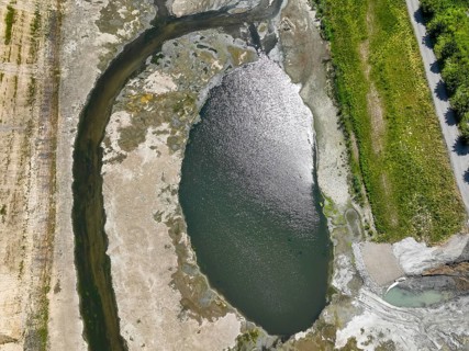 Dortmund, Castrop-Rauxel, North Rhine-Westphalia, Germany - River renaturalisation, renaturation of