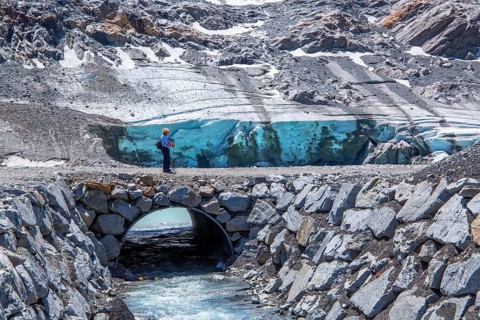 Rettenbachferner on the Ötztal Glacier Road, Sölden, Ötztal, Ötztal Alps, Tyrol, Austria