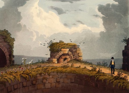 Kiln on the hill of Conisbrough Castle, medieval fortress in Conisbrough, South Yorkshire, England.