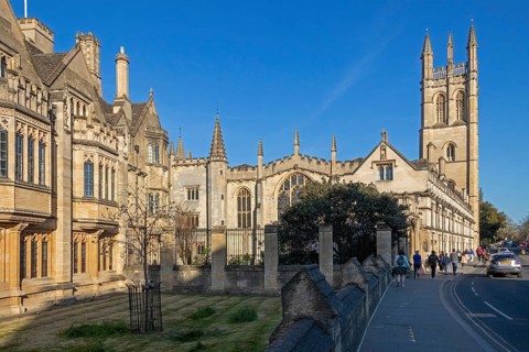 Building, Tower, Magdalen College, Oxford, England, Great Britain