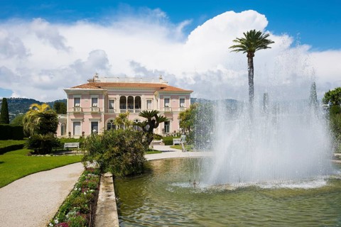Renaissance-style villa and park, Villa Ephrussi de Rothschild, Saint-Jean-Cap-Ferrat, Cap Ferrat,