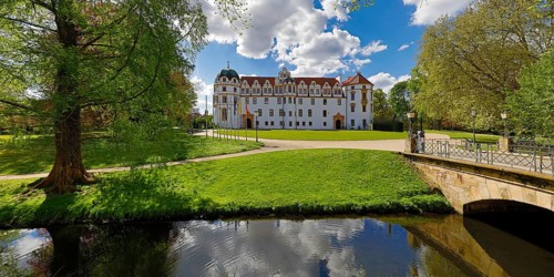 Castle park and Celle Castle, Lower Saxony, Germany