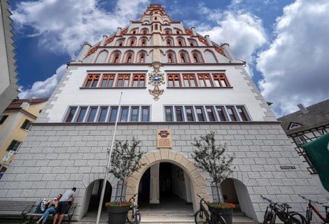Historic town hall, built in 1426, Hauptstr. 49, Bad forest lake, Baden-Württemberg, Germany