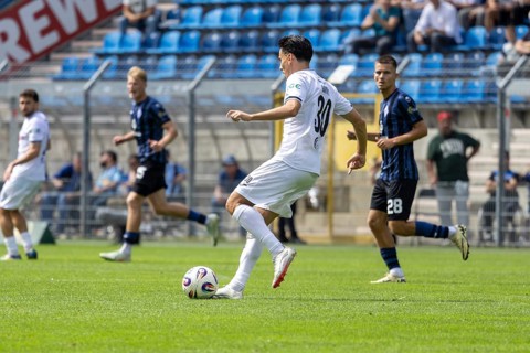 Football 3rd division, 2025/26 season, matchday 1: Waldhof Mannheim v SC Verl***On the ball: Timur