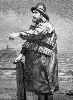 Helmsman Robert Hook of the lifeboat Samuel Plimsoll from Lowestoft, which saved more than two