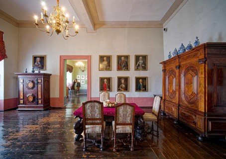 A living room of the duke, Museum Zeitzer Schloss Moritzburg, early baroque style, interior, Zeitz,